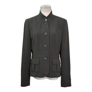 Alfani brown buttoned long sleeves lined blazer size 6